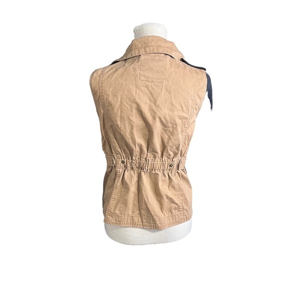 LA Hearts Khaki & Grey Contrast Long Sleeves Aztec Print Safari Jacket Sz Sm EUC - Picture 6 of 14